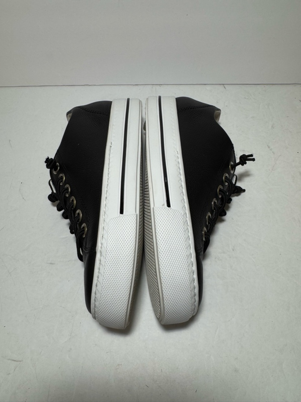Paul green Hadley Platform Black Leather Sneaker size 6US / 3.5UK $378 - Picture 11 of 15